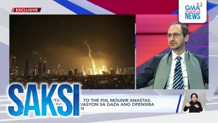 Palestinian Amb. to the PHL Mounir Anastas: Paglilihis sa sitwasyon sa Gaza ang opensiba ng Israel vs. Iran | Saksi
