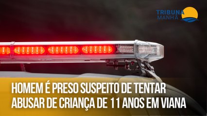 Homem é preso após tentar abusar de criança de 11 anos em Viana