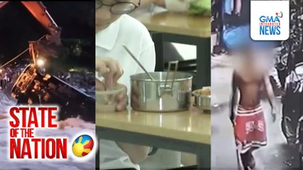 State of the Nation:  (Part 1) LOOK: Sumabog na powerbank; Ganti ng Israel; Fit track: Sugar intake for kids; Atbp.