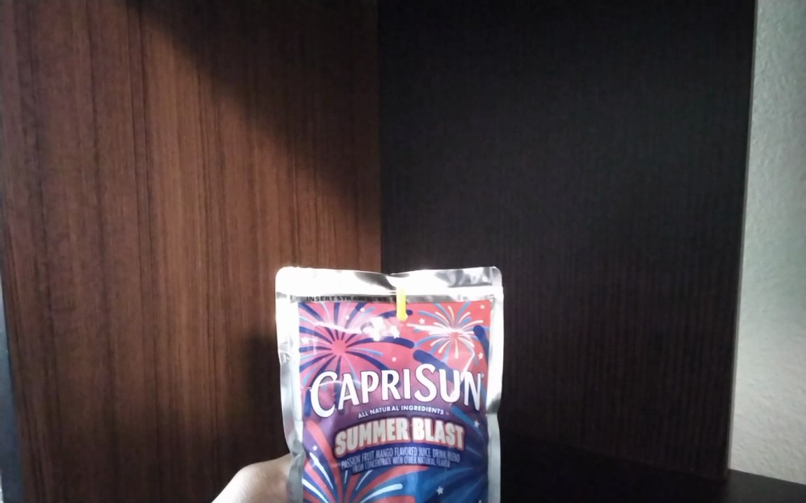 trying Capri Sun Summer Blast