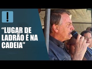 "Ele vai voltar pra cadeia", diz Bolsonaro sobre Lula em Recife