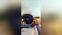 Il Meilogu nel mirino dei piromani: vasto incendio nell'agro