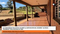La comunidad educativa celebró la imposición del nombre “Alfredo Tschirsch” en la Escuela N.º 883 de Alem