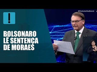 Bolsonaro cita 'caso das venezuelanas' e lê sentença de Moraes que pede fim de propaganda do PT