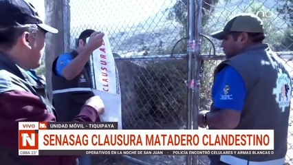 SENASAG clausuró un matadero clandestino en el municipio de Tiquipaya