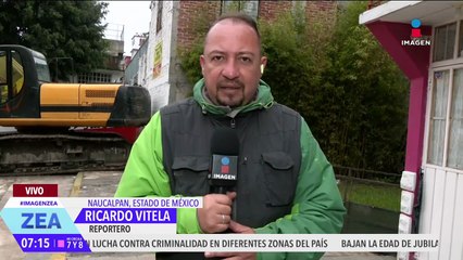 Vecinos de Naucalpan reportan afectaciones en la piel por la espuma residual