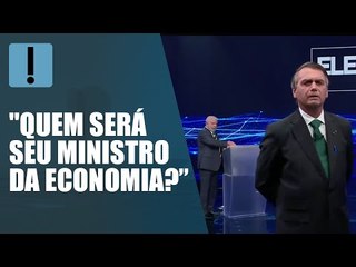 "Quem será seu ministro da Economia? Já escolheu ou está barganhando", questiona Bolsonaro