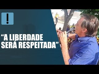 Bolsonaro diz que "liberdade será respeitada por todos" no Brasil após sua reeleição