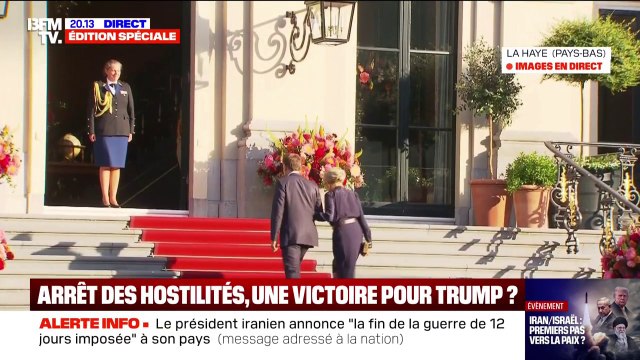 Le couple Macron est arrivé pour le dîner à La Haye aux Pays-Bas avant le début du Sommet de l'Otan