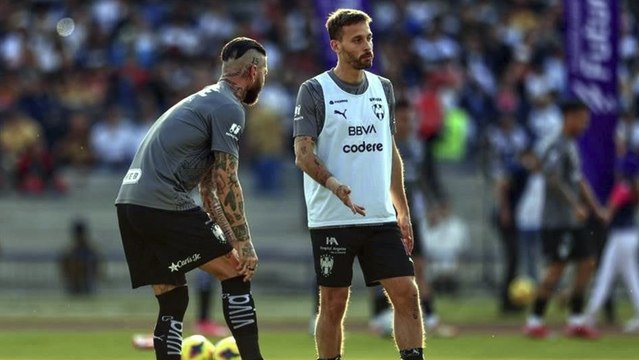 Sergio Ramos y Sergio Canales entrenan juntos y se preparan para el Rayados vs Urawa Red Diamonds