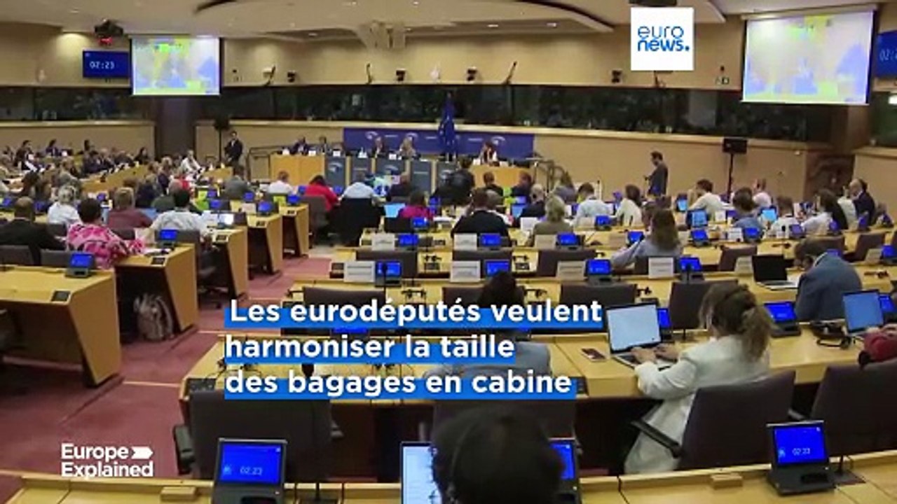 Pour les eurodéputés, deux bagages à main gratuits en cabine lors d'un trajet en avion