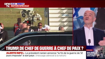 Fin de la guerre entre Israël et l'Iran: pour Alain Bauer, professeur de criminologie, "Donald Trump est l'unique vainqueur évident"