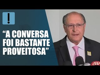 “A transição já começou”, diz Alckmin