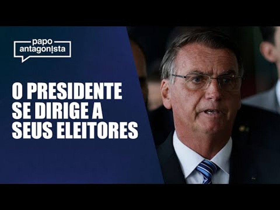 Após dois dias, Bolsonaro fala por dois minutos...