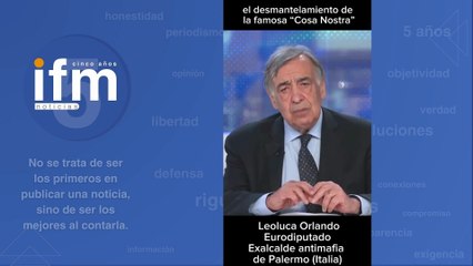 Leoluca Orlando envia un comunicado desde Bruselas solidarizándose con Medellín, su alcalde y sus gobernantes, así como con Antioquia y con Colombia