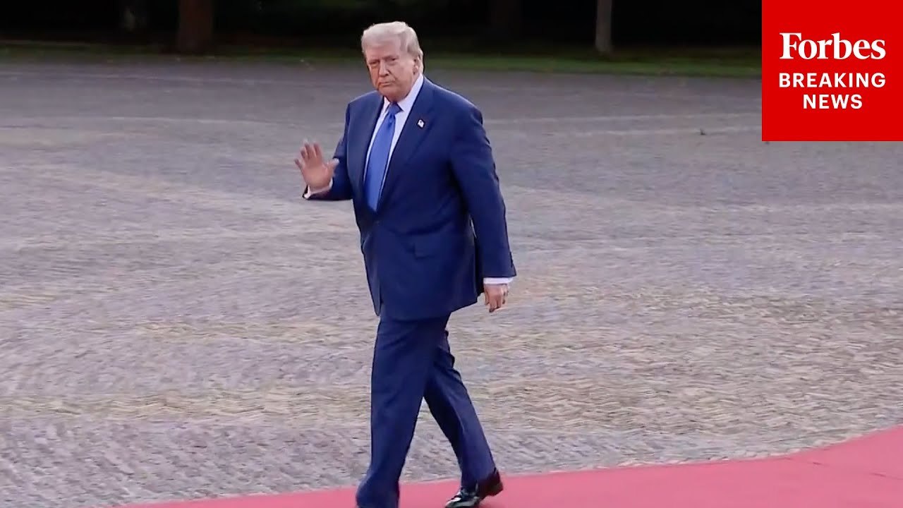 Trump Arrives At Netherlands Royal Palace To Meet With World Leaders | NATO Summit
