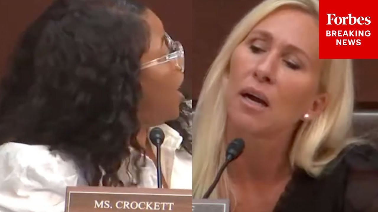 'You're Rudely Interrupting': Marjorie Taylor Greene Snaps At Jasmine Crockett During DOGE Hearing