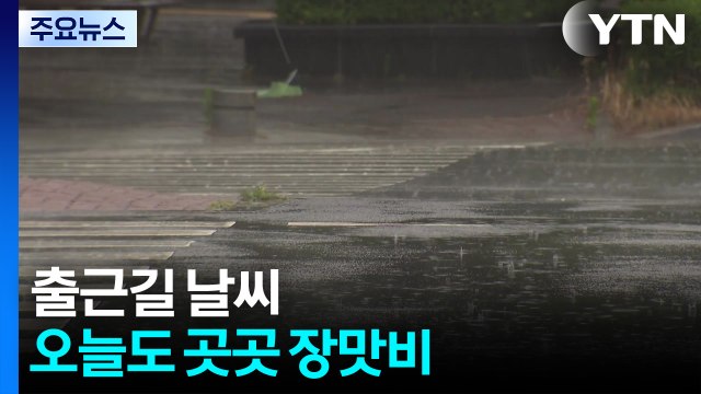 [출근길 YTN 날씨 6/25] 오늘도 곳곳 산발적 장맛비...습도 높아 후텁지근 / YTN