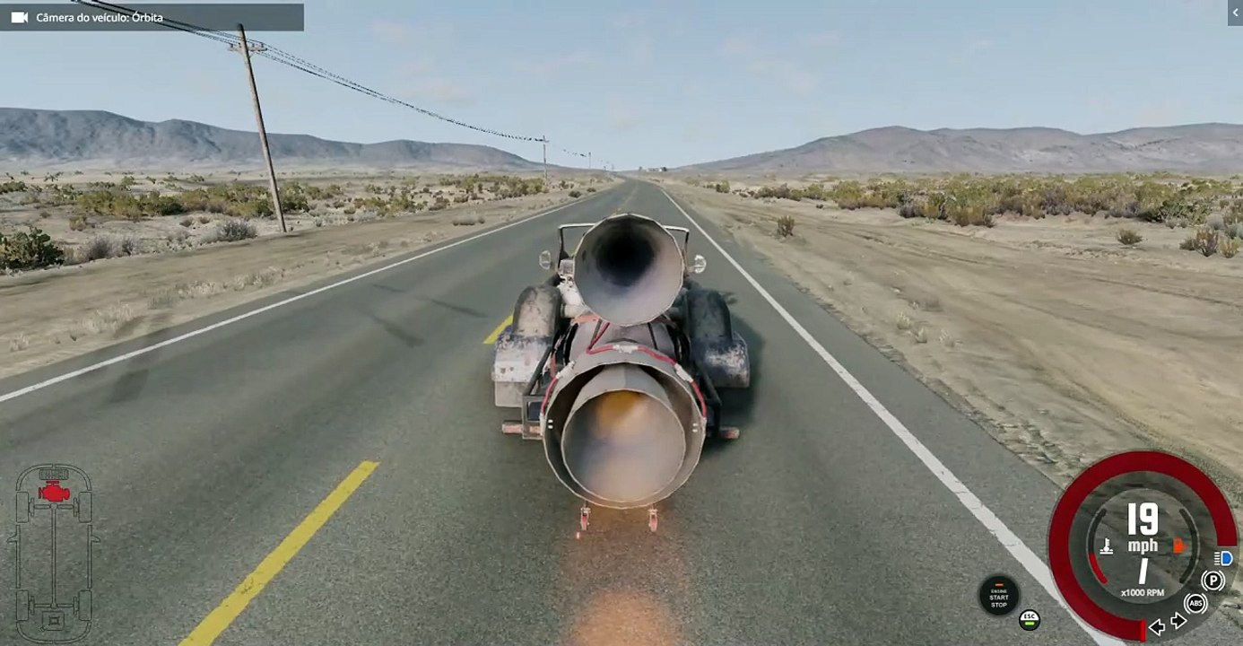 BeamNG.drive inRocket Multipla to 326km/h and Crash