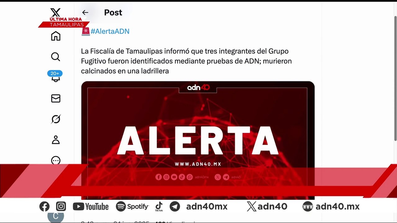 🚨¡Última Hora! Autoridades confirmaron que los integrantes de Grupo Fugitivo fueron calcinados