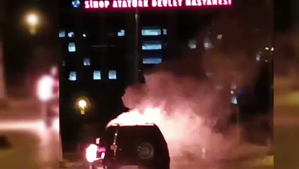 Alev topuna döndü
