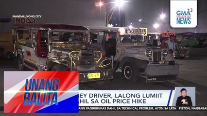 Ilang jeepney driver, lalong lumiit ang kita dahil sa oil price hike | Unang Balita