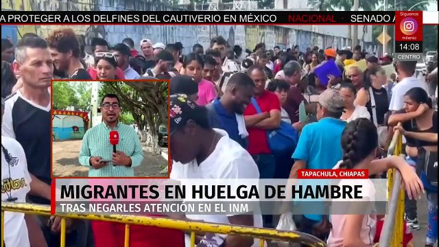 Chiapas: Grupo de migrantes en huelga de hambre tras negarles atención en INM