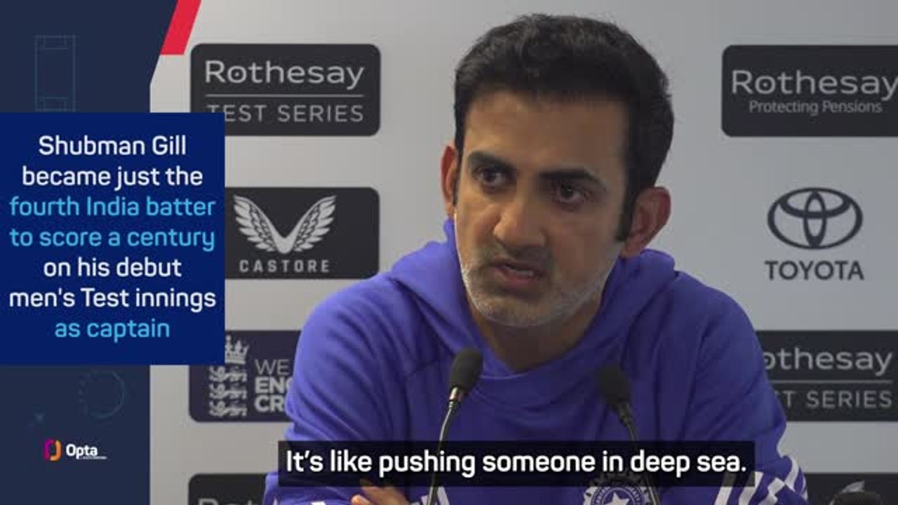 'Like pushing someone in deep sea' - Gambhir calls for patience with Gill captaincy
