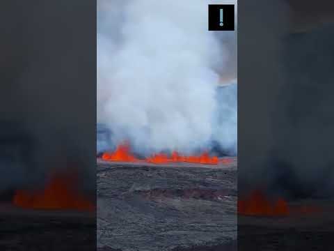 O maior vulcão ativo do mundo, Mauna Loa, entrou em erupção pela primeira vez em quase 40 anos