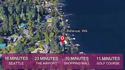 Incredible Lakefront Estate in Bellevue with breathtaking views from every corner