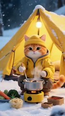 "Whiskers in the Snow: A Feline Winter Wonderland"