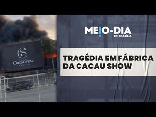 Incêndio toma fábrica da Cacau Show no Espírito Santo