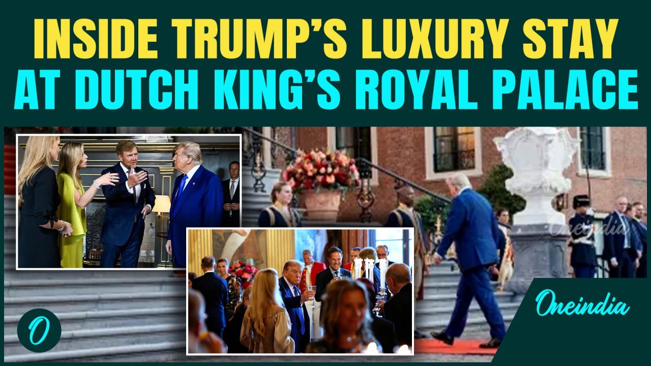 Trump spend night in Dutch royal palace—1st US president hosted by king ahead of crucial NATO summit