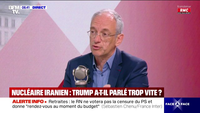 Sites nucléaires iraniens visés par les États-Unis: On a gagné du temps et gagner du temps c'est très important sur le plan militaire et stratégique , affirme Frédéric Encel, professeur de géopolitique à Sciences Po