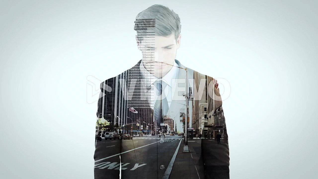 中泉公利　Animation of businessman thinking