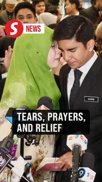 Tearful Syed Saddiq thankful after corruption charges quashed