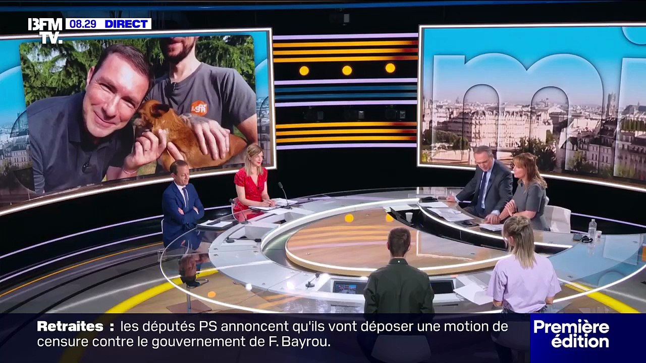 Adeline François présente sa dernière matinale sur BFMTV.