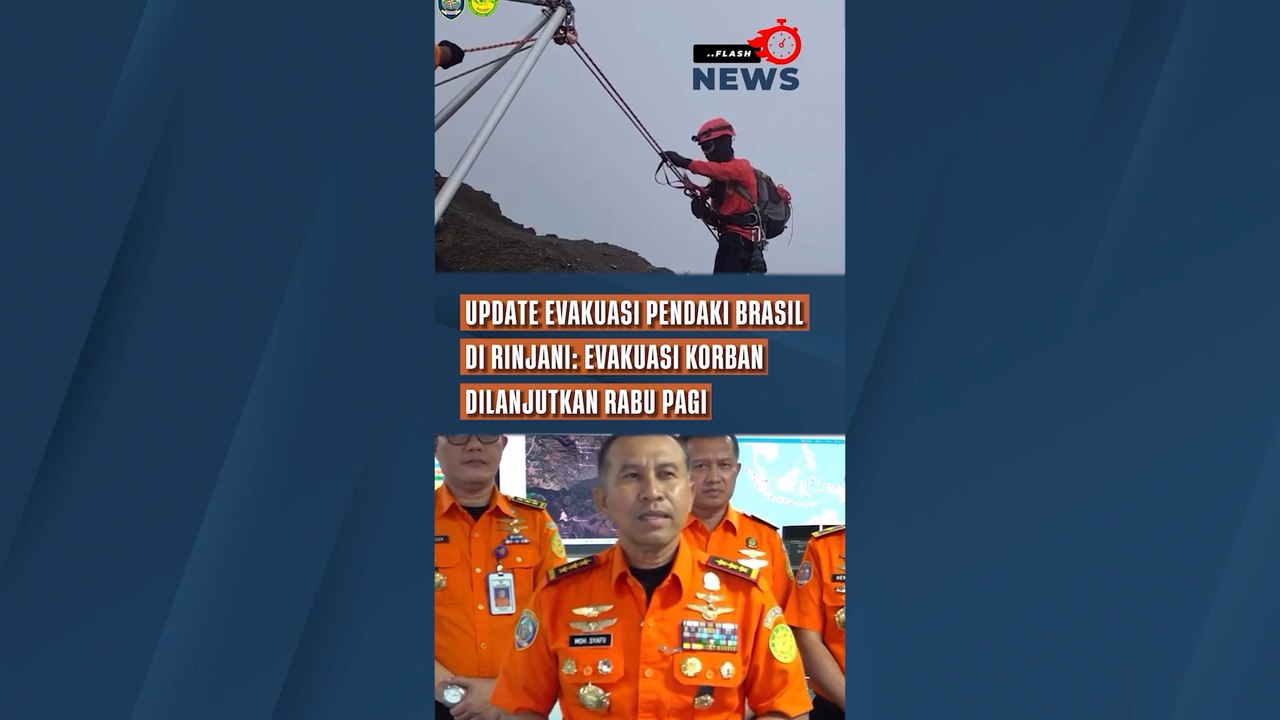 Evakuasi Korban Pendaki Brasil di Rinjani Dilanjutkan Rabu Pagi