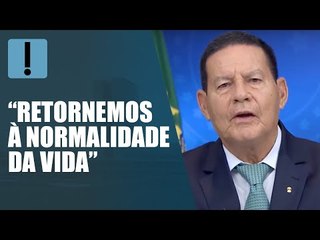 “Deixaram que as Forças Armadas pagassem a conta”, diz Mourão em pronunciamento