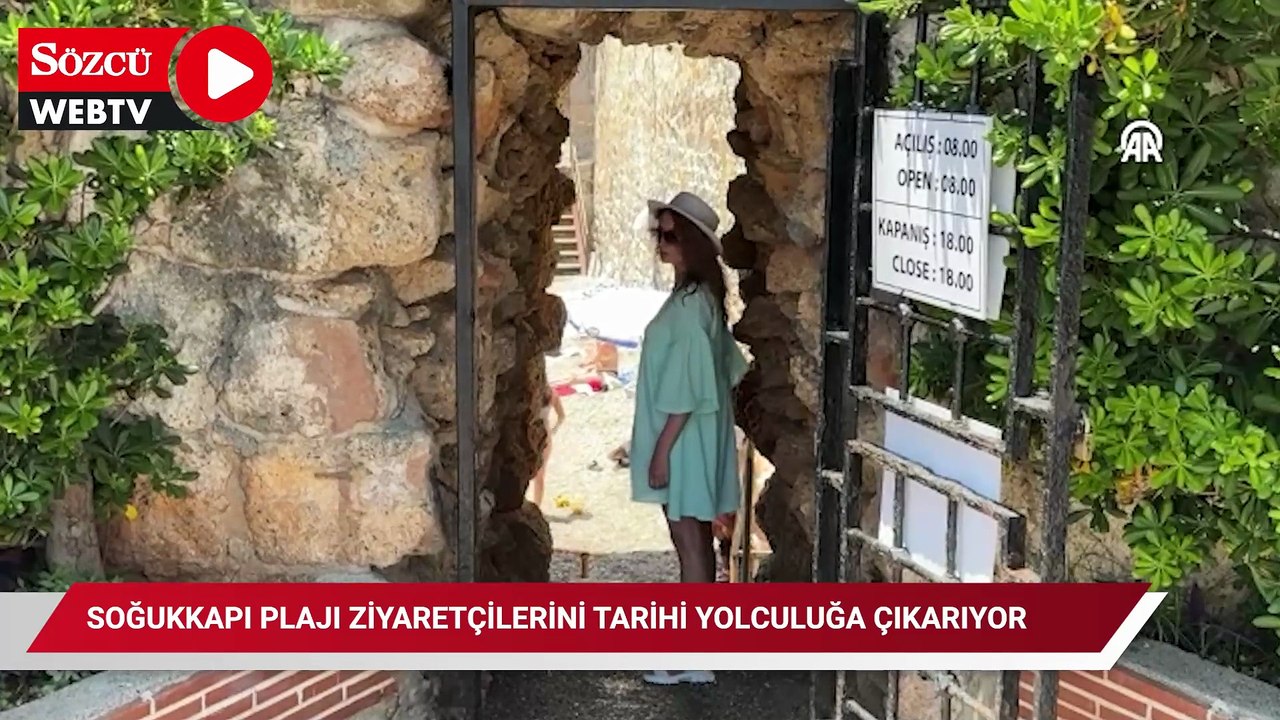 Soğukkapı Plajı ziyaretçilerini tarihi yolculuğa çıkarıyor