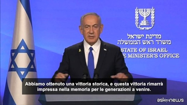 Iran, Netanyahu: Abbiamo ottenuto una storica vittoria