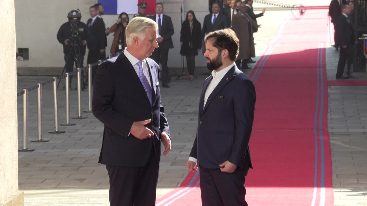 Le roi Philippe et la reine Mathilde rencontrent le président chilien Gabriel Boric