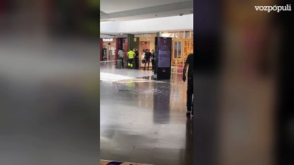 Espectacular alunizaje en el centro comercial Parque Sur de Leganés