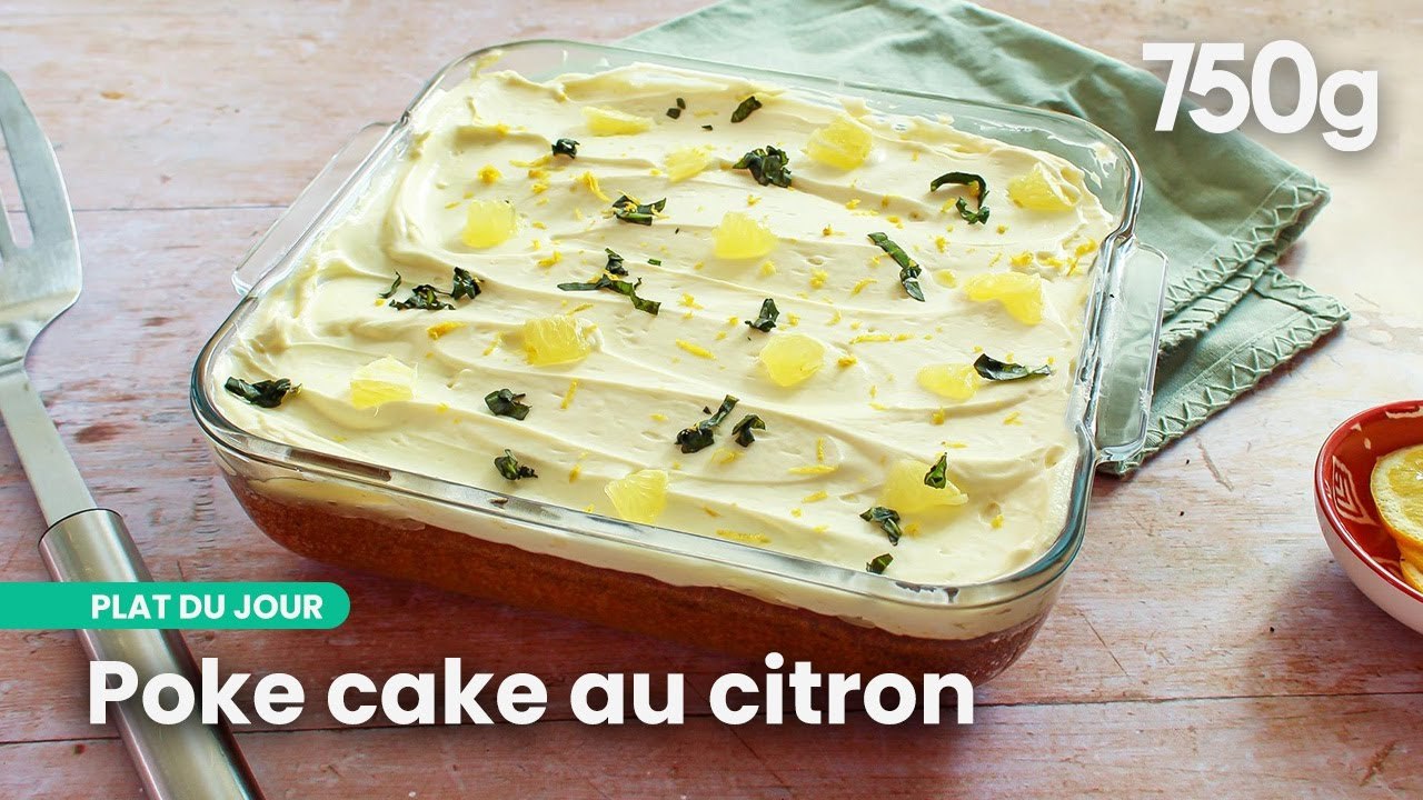 Cake gourmand au citron avec glaçage mascarpone | 750g