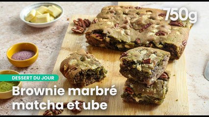 Le brownie le plus fancy : Matcha x Ube | 750g