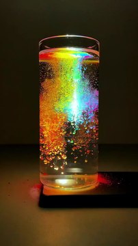 Dreamy Rainbow Rain You can make a beautiful dreamy rainbow rain with colored chalk powder. Come and try it with your children! #parent-child handicraft #SCIENTIFIC SMALL EXPERIMENT #HANDMADEDIY #FUN SMALL EXPERIMENT