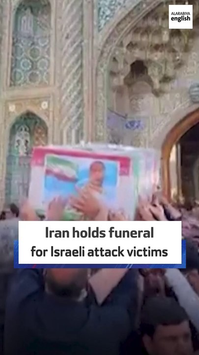 Iran holds funeral for Israeli attack victims