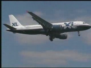 Landing A320 XL-Airways Germany   D-AXLC aéroport de Rennes