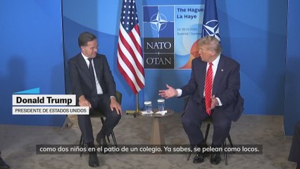 Rutte a Trump sobre sus palabras gruesas ante Irán e Israel: "Papi a veces tiene que usar un lenguaje fuerte"