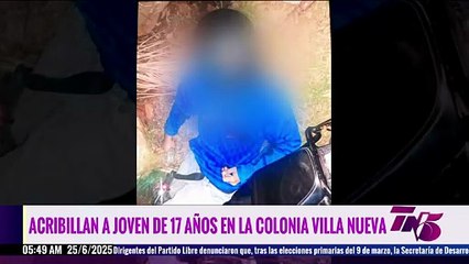Jovencito es asesinado cuando estaba cenando con sus padres